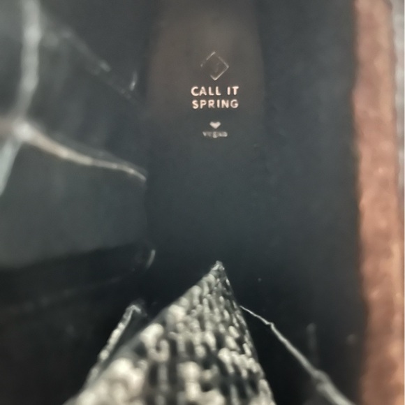 Call It Spring Black and Gray Lace Up Boots - Picture 8 of 10